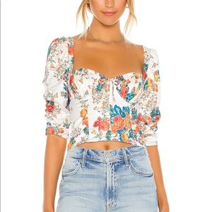For love and lemons floral bustier too